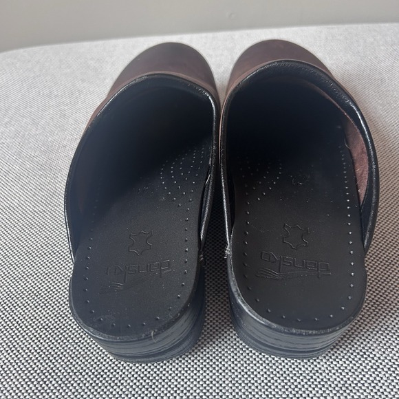 Dansko sonja clog 41 oiled brown leather nursing - Picture 6 of 12